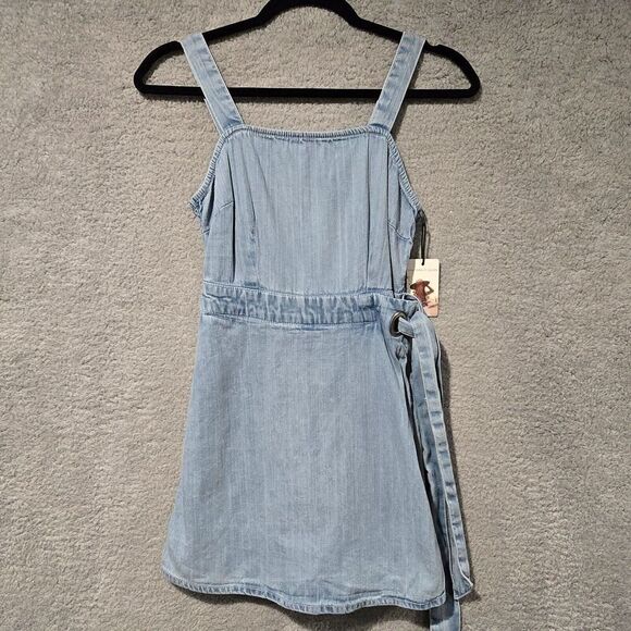 Sincerely Jules Denim Romper Blue Sz S Girly Cute Y2k - Picture 2 of 9